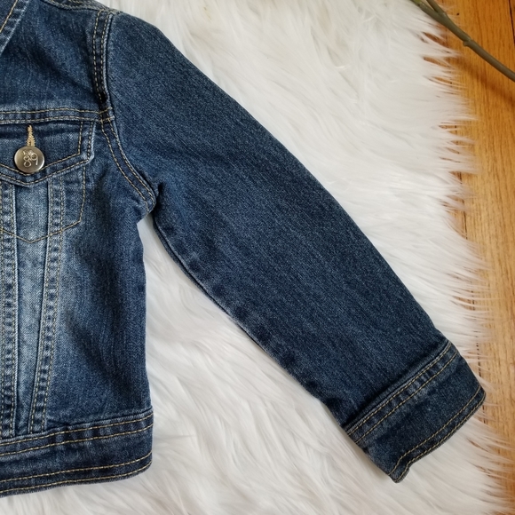 1989 Place Girl's Blue Jeans Jacket, SIZE XS/TP 4. - Picture 4 of 13